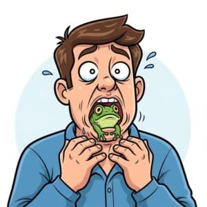 A frog in the throat