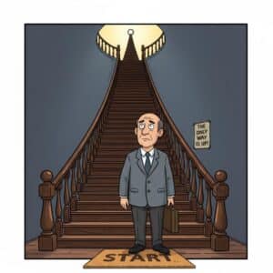 I ll go to the foot of our stairs