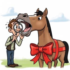 Never look a gift horse in the mouth