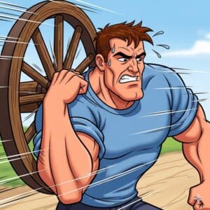 Put your shoulder to the wheel
