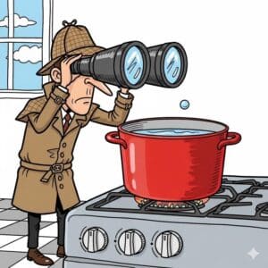 Watched pot never boils