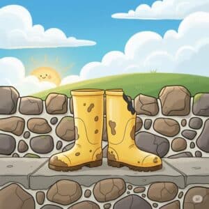 A bit of wellie