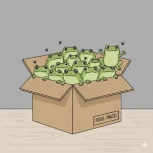 Mad as a box of frogs