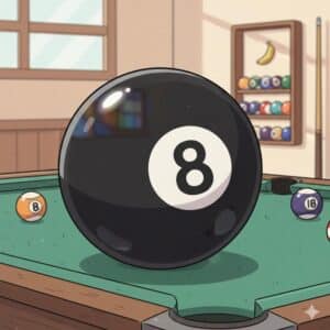 behind the eight ball
