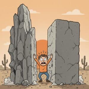 Between a rock and a hard place