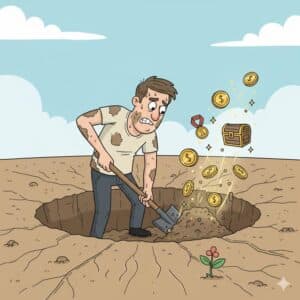 Digging a hole