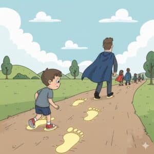 Follow in their footsteps