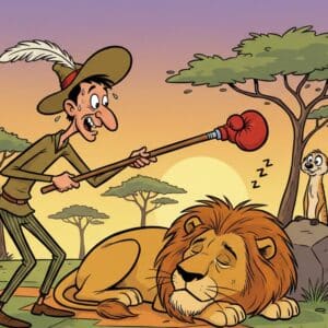 don t poke a sleeping lion