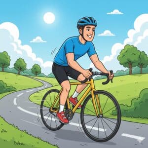 on your bike