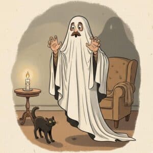 White as a sheet (or ghost)