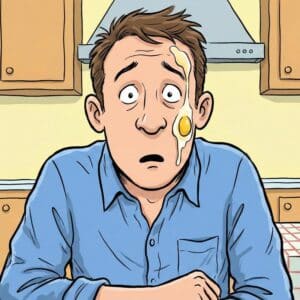 egg on your face