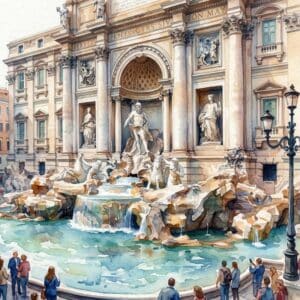 Trevi Fountain, Rome, Italy