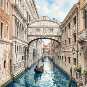 the Bridge of Sighs, Venice
