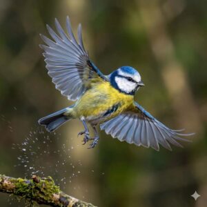 Eurasian blue tit (Cyanistes caeruleus)
