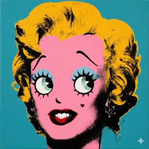 Shot Sage Blue Marilyn by Andy Warhol