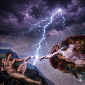 The Creation of Adam by Michelangelo (c. 1508–1512)