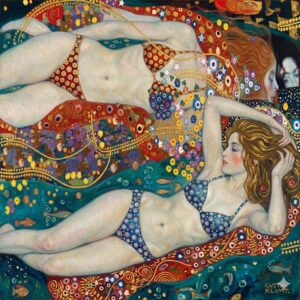 Water Serpents II by Gustav Klimt