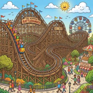 A roller coaster