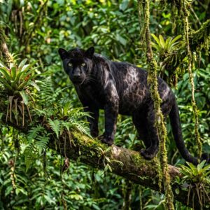 Black panther (Panthera pardus)