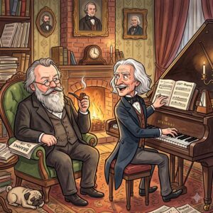 Brahms and Liszt Pissed