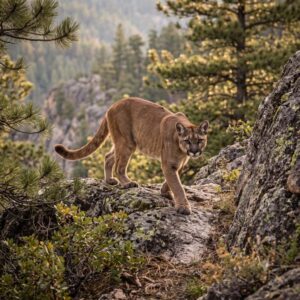 Cougar (Puma concolor) or Mountain lion