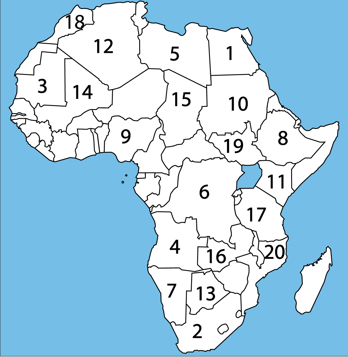 Countries of Africa