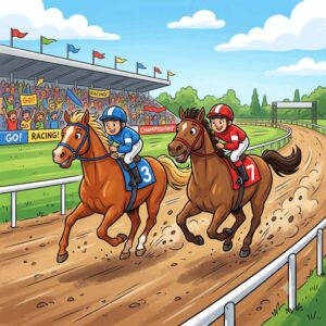 Two horse race