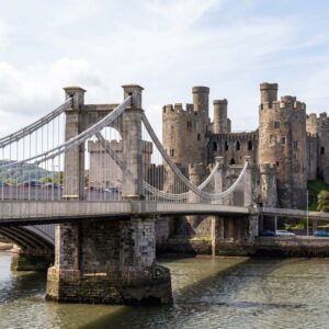 Conwy Suspension Bridge, by Thomas Telford
