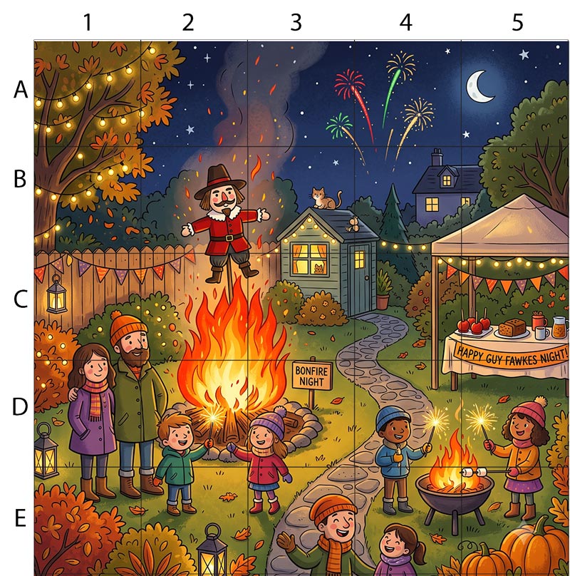 Guy Fawkes Spot the difference original