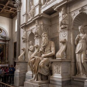 Moses statue in Rome