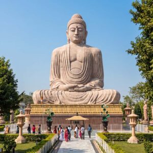 The Great Buddha statue in Bodhgaya, India