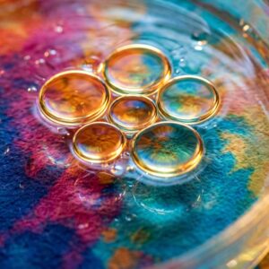 Drops of oil on Water