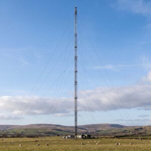 Skelton Mast broadcasting tower in Cumbria