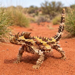 thorny devil, aka the mountain devil, thorny lizard, thorny dragon, and moloch